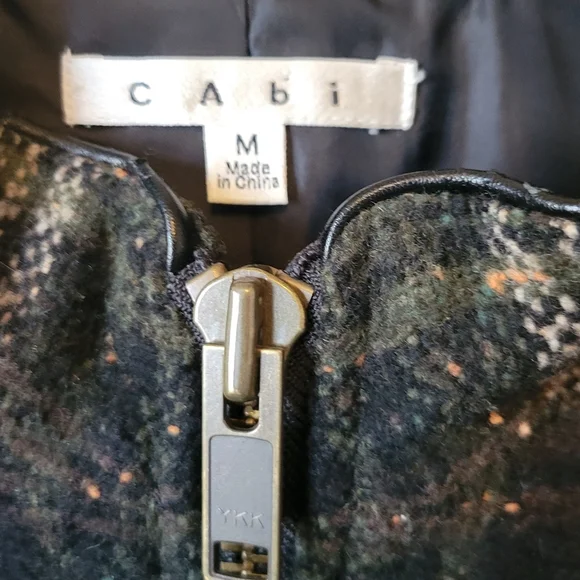 CAbi #611 All Tied Up Plaid Wool Blend Vest, M - Picture 3 of 11